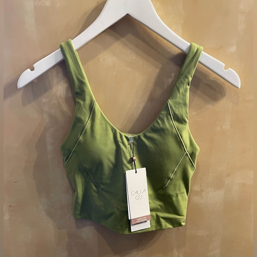 NWT Calia Inspire Crop Tank | size XXS | green